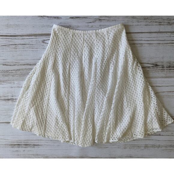 Holly Bracken Anthropologie Eyelet Circle Skirt Sm - Picture 7 of 8